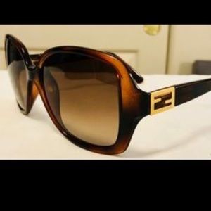 Fendi Square Havana Sunglasses FS5227 FS 5227